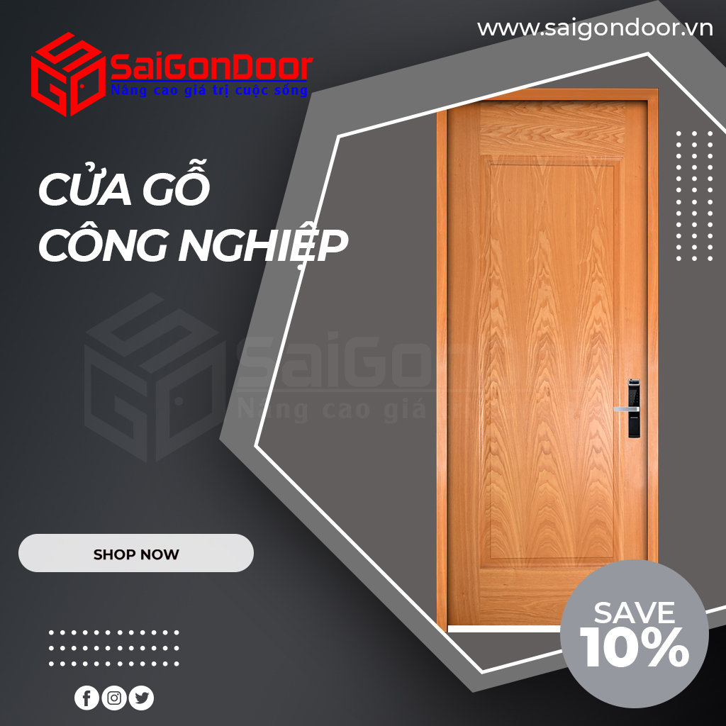 SaiGonDoor là đơn vị cung cấp cửa gỗ công nghiệp uy tín và chất lượng hàng đầu tại Việt Nam